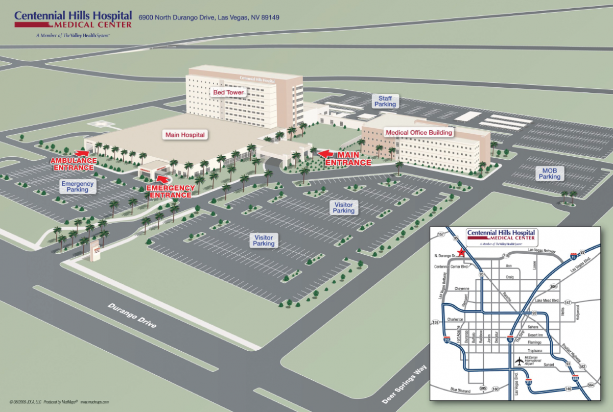 Centennial Hill Hospital Medical Center - Mapa de Instalaciones