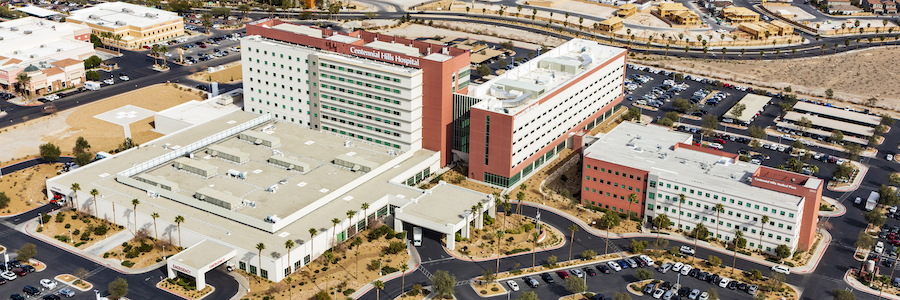 Aerial view of Centennial Hills Hospital